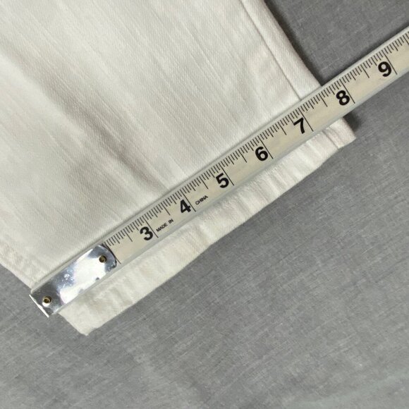 Northern Reflections Town Jeans White Mid Rise Straight Leg Sz 8 Regular - Picture 12 of 12